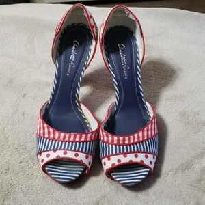 Red, White and Blue Charlotte Russe heels